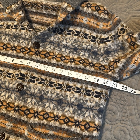 J CREW Fair Isle Lambswool Cardigan. Size Medium - Picture 9 of 10